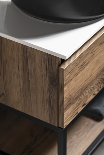 SKARA Rockstone pult, 101,2x12x46cm, matt fehér CG029-0101