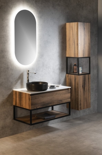 SKARA Rockstone pult, 101,2x12x46cm, matt fehér CG029-0101
