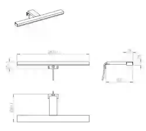 AREZZO LED Lámpa ESTHER 28cm IP44 4000K króm AR-1100230053
