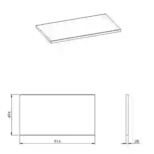 AREZZO design 90x49,4x2,8 cm mosdópult, magasfényű fehér színben AR-167035