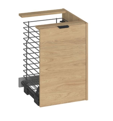 Cersanit ATRATO 40 cm kiegészítő szekrény szennyestartóval, hickory tölgy S1026-005