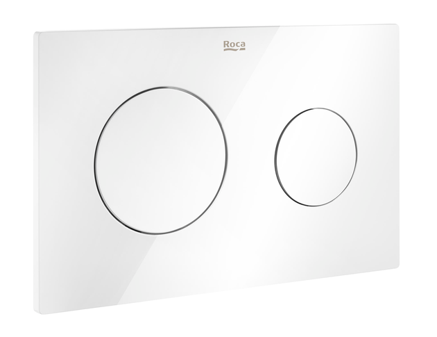 Roca Duplo One PL10 nyomólap, fényes fehér A890189000