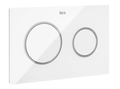 Roca Duplo One PL10 nyomólap, fehér üveg A890189309