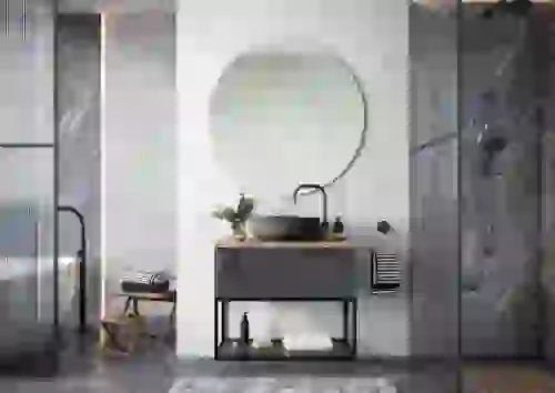 AREZZO design MONTEREY 60 cm-es alsószekrény 1 fiókkal szifonkivágással magasfényű antracit, AR-167076