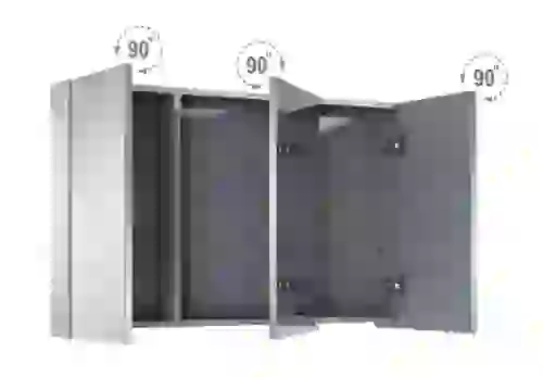 AREZZO design BASIC 100 tükrös szekrény 3 ajtó AR-904655