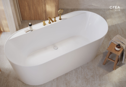 Cersanit CREA SLIM 170x80 cm szabadon álló kád, fehér S931-043