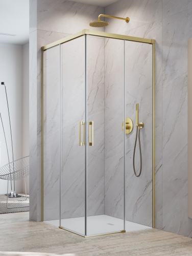 Radaway Idea 6 Brushed Gold KDD 80 cm jobbos zuhanyajtó, szálcsiszolt arany 387061-99-01R
