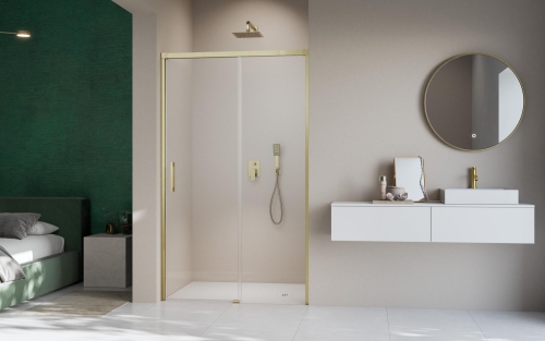Radaway Idea 6 Brushed Gold DWJ 130 balos zuhanyajtó, szálcsiszolt arany 387017-99-01L