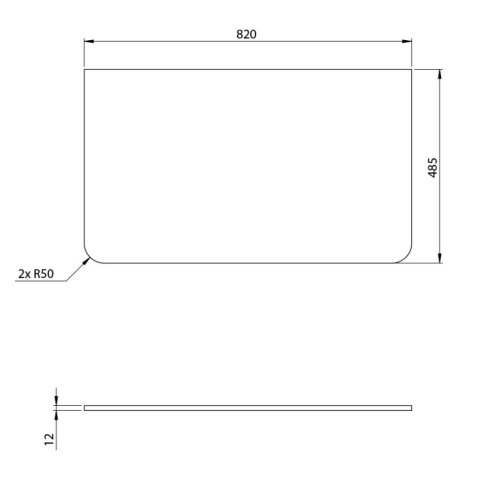 Sapho KERALA Rockstone 82 cm mosdópult, matt fehér KR080-0101