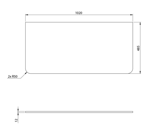 Sapho KERALA Rockstone 102 cm mosdópult, matt fehér KR100-0101