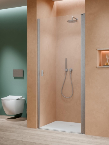 Radaway Nes 6 Brushed Nickel DWJ I zuhanyajtó jobbos, 90 cm, szálcsiszolt króm 10026090-91-01R