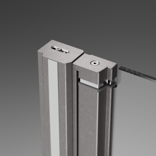 Radaway Nes 6 Brushed Nickel DWJ I zuhanyajtó jobbos, 90 cm, szálcsiszolt króm 10026090-91-01R