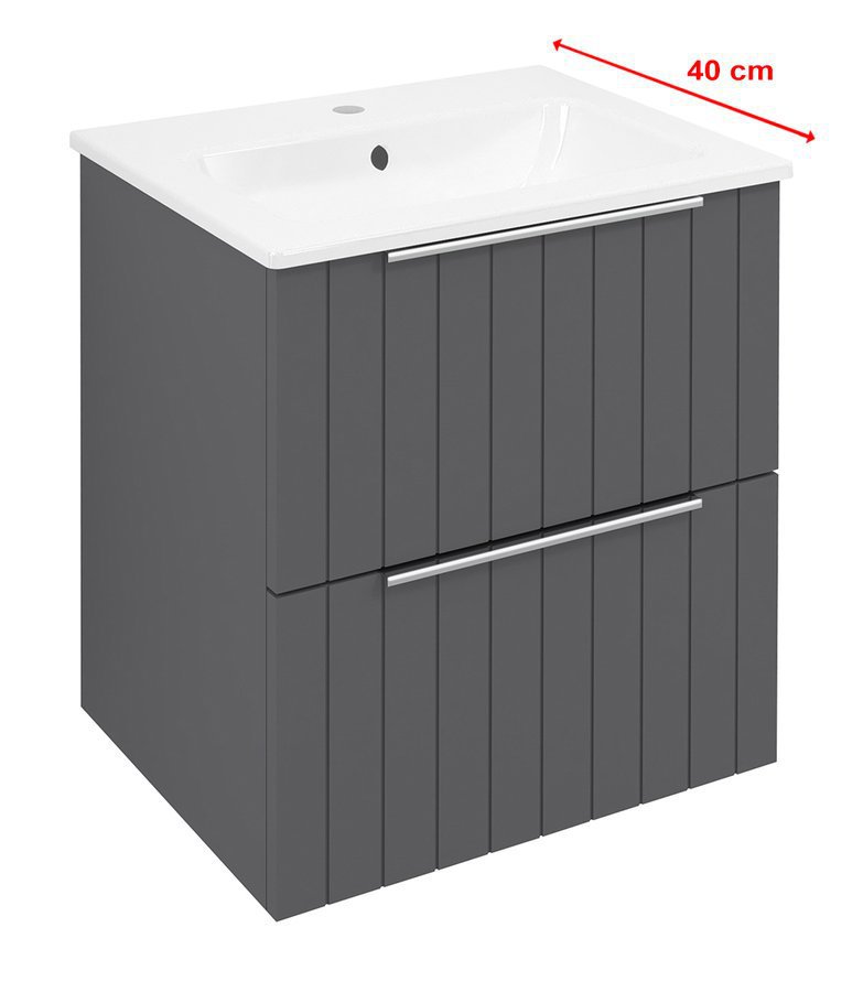 Sapho CIRASA STRIP SLIM 50 cm alsószekrény, carina CR492-4141S