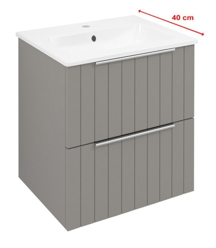 Sapho CIRASA STRIP SLIM 50 cm alsószekrény, agila CR492-4343S