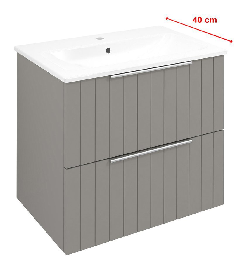 Sapho CIRASA STRIP SLIM 60 cm alsószekrény, agila CR592-4343S