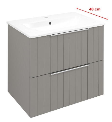 Sapho CIRASA STRIP SLIM 60 cm alsószekrény, agila CR592-4343S