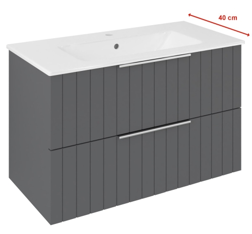 Sapho CIRASA STRIP SLIM 80 cm alsószekrény, carina CR792-4141S