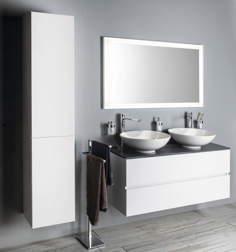 Sapho ESPACE 35 cm magas kiegészítő szekrény, fényes fehér ESC230-3030