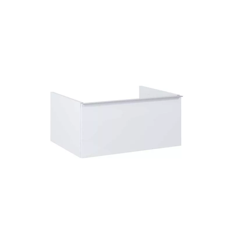 AREZZO design MONTEREY 60 cm-es alsószekrény 1 fiókkal, szifonkivágás nélkül magasfényű fehér AR-167087