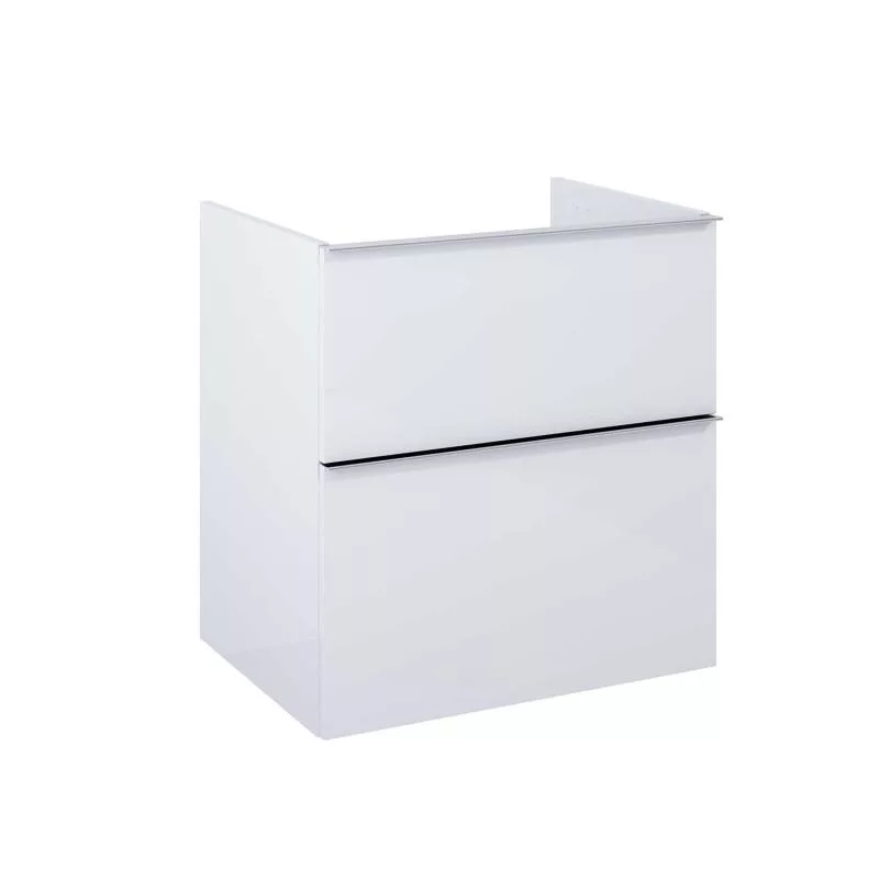AREZZO design MONTEREY 60 cm-es alsószekrény 2 fiókkal szifonkivágás nélkül, magasfényú fehér AR-167089