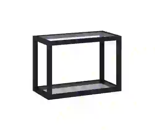 AREZZO design MONTEREY függőpolc 40 cm, matt fekete AR-168188