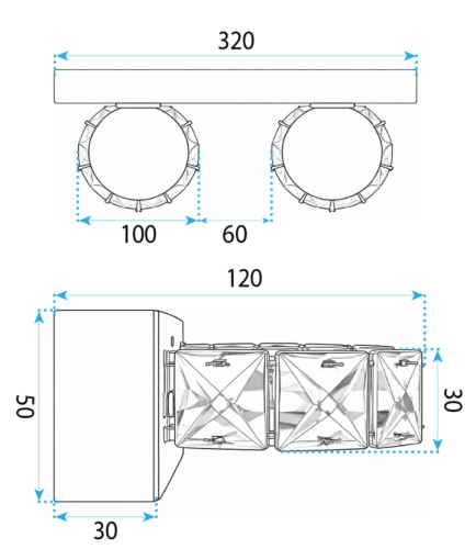 Rea Fali lámpa LED APP1937-2W GOLD OSW-66071