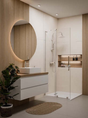 Invena Axira termosztátos zuhanyrendszer, króm AU-07-T01-V