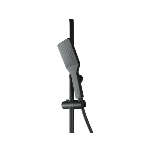 Invena Axira termosztátos zuhanyrendszer, matt fekete AU-07-T04-V