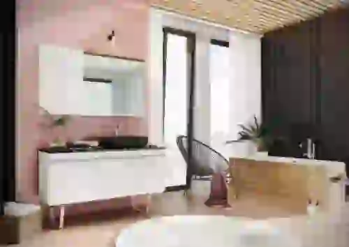 AREZZO design 2 ajtós felsőszekrény 80x50 cm-es, magasfényű fehér AR-167407