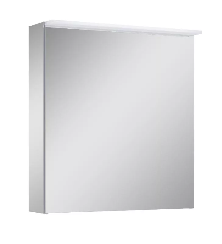 AREZZO design PREMIUM 1 ajtós tükrös szekrény 6065 cm, Technobox, Led lámpa AR-904663