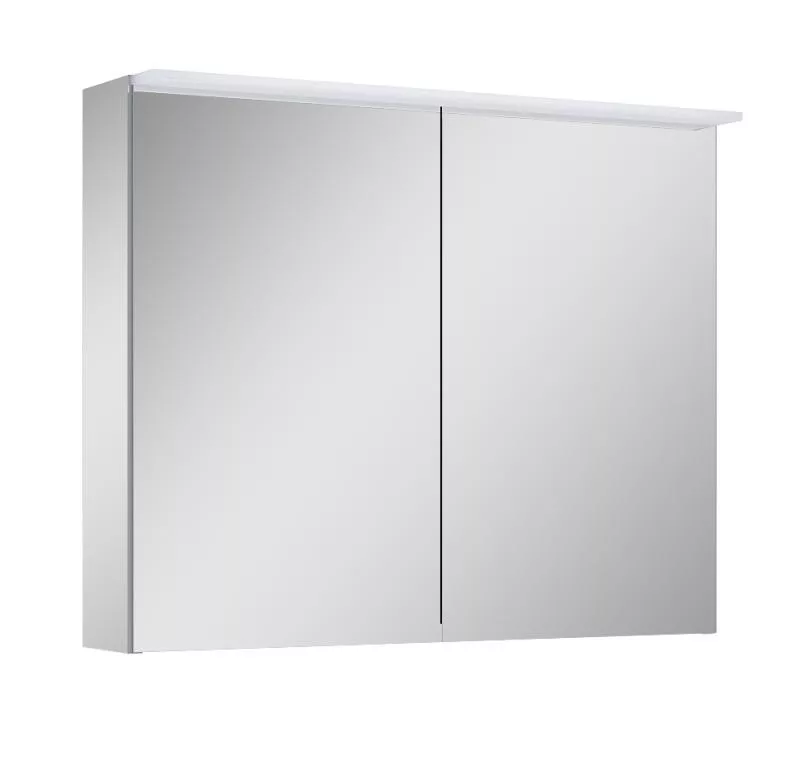 AREZZO design PREMIUM 2 ajtós tükrös szekrény 80x65 cm, Technobox, LED Lámpa AR-904664