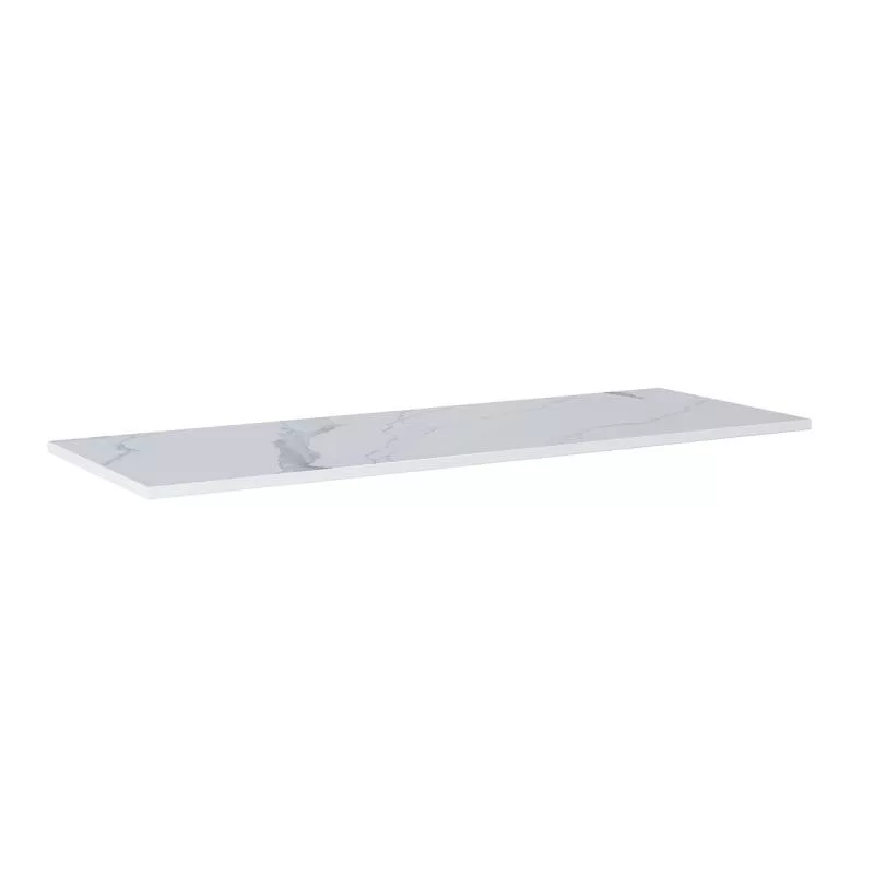 AREZZO design CALACATTA márvány 140x46 cm mosdópult, matt fehér AR-167404
