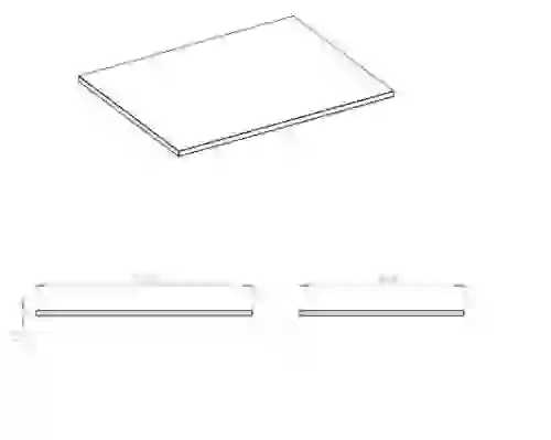 AREZZO design márványpult 120x49,4 cm matt fehér AR-168391