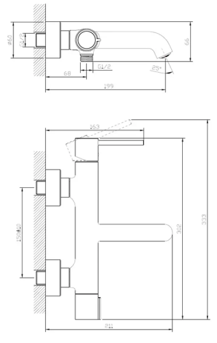 Kielle Oudee I kádtöltő csaptelep, szálcsiszolt arany 10333106
